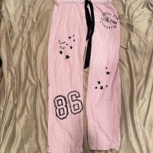 PINK Victoria’s Secret striped pajama pants
